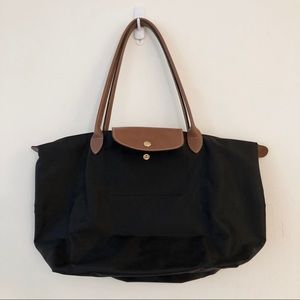 Authentic Large Longchamp Le Pliage in Black